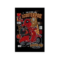 Quadro Decorativo Canvas Deadpool Anti Heróí Teen Moto