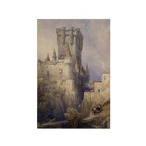 Quadro Decorativo Canvas Efeito Pintura Castelo Medieval