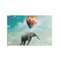 Quadro Decorativo Canvas Elefante Voando Balão Sala 75x50cm
