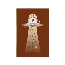 Quadro Decorativo Canvas ET Xícaras Café Graãos Nave 75x50cm