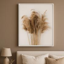 Quadro Decorativo Canvas Folhagens Secas-Mold.Branca Tamanho:70x50cm Quadro Decorativo Canvas Folhagens Secas-Mold.Branca Tamanho:70x50cm
