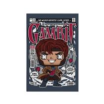 Quadro Decorativo Canvas Gambit X men Carta Nerd