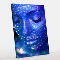 Quadro Decorativo Canvas Girl Blue 50x70 - Foto Paulista