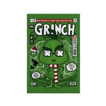 Quadro Decorativo Canvas Grinch Natal Filme Verde