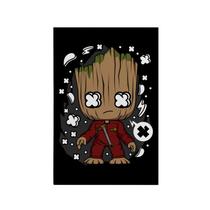 Quadro Decorativo Canvas Groot Guardiões Da Galáxia