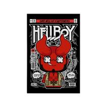 Quadro Decorativo Canvas Hellboy Filme Vintage Vermelho