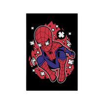 Quadro Decorativo Canvas Homem Aranha Vermelho Preto