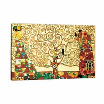 Quadro Decorativo Canvas Klimt - Árvore Da Vida 120X80Cm No Chassi