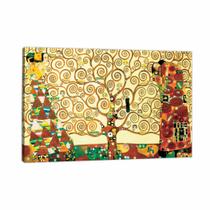 Quadro Decorativo Canvas Klimt - Árvore Da Vida 95X63Cm No Chassi