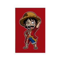 Quadro Decorativo Canvas Luff Pirata One Piece Esqueleto