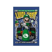 Quadro Decorativo Canvas Luigi Mario Carro Jogo Chibi Quadro Decorativo Canvas Luigi Mario Carro Jogo Chibi
