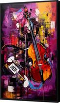 Quadro Decorativo Canvas Moldura Com Filete Violino Música Clássica Salas Quadro Decorativo Canvas Moldura Com Filete Violino Música Clássica Salas