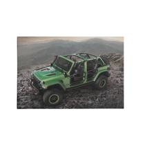 Quadro Decorativo Canvas Rali Verde Off Road Sala 75 x 50cm