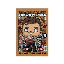 Quadro Decorativo Canvas Shawn Mnedes Cantor Pop Chibi