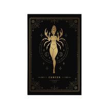 Quadro Decorativo Canvas Signo Câncer Horóscopo Preto Gold