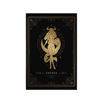 Quadro Decorativo Canvas Signo Horóscopo Touro Preto Gold Quadro Decorativo Canvas Signo Horóscopo Touro Preto Gold
