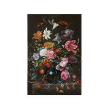 Quadro Decorativo Canvas Vaso Flor Efeito Pintura Clássica