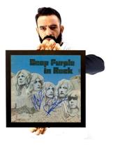 Quadro Decorativo Capa Deep Purple In Rock Autografos 33cm