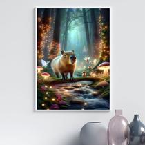 Quadro Decorativo Capivara Encantada 45x34cm