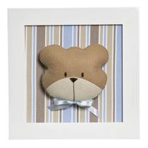 Quadro Decorativo Cara Do Urso Quarto Bebê Infantil Menino Quadro Decorativo Cara Do Urso Quarto Bebê Infantil Menino