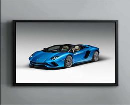 Quadro Decorativo Carro Azul Super Máquinas Salas Quartos Tela Canvas Premium Quadro Decorativo Carro Azul Super Máquinas Salas Quartos Tela Canvas Premium