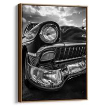 Quadro decorativo Carro Clássico Sob o Céu Tempestuoso - Art Canvas