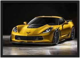 Quadro Decorativo Carro Corvette Com Moldura G02 Quadro Decorativo Carro Corvette Com Moldura G02