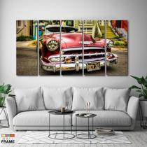 Quadro Decorativo Carro Ford Retro 140x65 Quadro Decorativo Carro Ford Retro 140x65