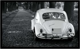 Quadro Decorativo Carro Fusca Automóvel Vintage Oficinas Salas Lojas Escritórios Com Moldura RC014 Quadro Decorativo Carro Fusca Automóvel Vintage Oficinas Salas Lojas Escritórios Com Moldura RC014