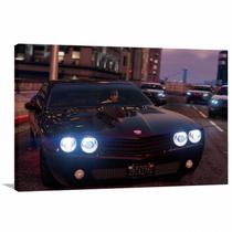 Quadro decorativo Carro GTA V Jogos - Tela em Tecido Quadro decorativo Carro GTA V Jogos - Tela em Tecido