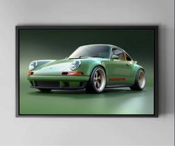 Quadro Decorativo Carro Verde Super Máquinas Salas Quartos Tela Canvas Premium G01 Quadro Decorativo Carro Verde Super Máquinas Salas Quartos Tela Canvas Premium G01