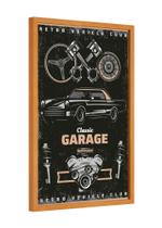 Quadro decorativo - carro vintage classic garage