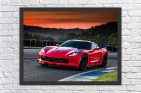 Quadro Decorativo Carros Corvette Salas Quartos Decorações Com Moldura Quadro Decorativo Carros Corvette Salas Quartos Decorações Com Moldura