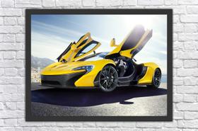 Quadro Decorativo Carros McLaren Salas Quartos Decorações Com Moldura Quadro Decorativo Carros McLaren Salas Quartos Decorações Com Moldura