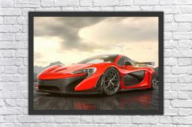 Quadro Decorativo Carros McLaren Salas Quartos Decorações Com Moldura
