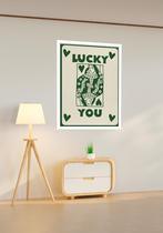 Quadro Decorativo Carta Baralho Lucky You - 70x50cm