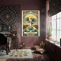Quadro Decorativo Carta De Tarô A Temperança - 70X50Cm