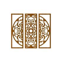 Quadro Decorativo Carvalho Mdf Globo Arabesco 40X20Cm Quadro Decorativo Carvalho Mdf Globo Arabesco 40X20Cm