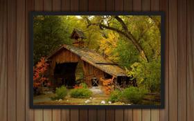 Quadro Decorativo Casa Campo Floresta Paisagens Natureza Decorações Com Moldura Quadro Decorativo Casa Campo Floresta Paisagens Natureza Decorações Com Moldura