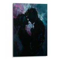 Quadro decorativo Casal Abraçado nas Sombras do Crepúsculo - Art Canvas