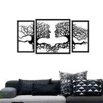 Quadro Decorativo Casal Árvore Vazado - Mdf 3mm