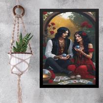 Quadro Decorativo Casal Ciganos Videntes 45X34Cm Quadro Decorativo Casal Ciganos Videntes 45X34Cm