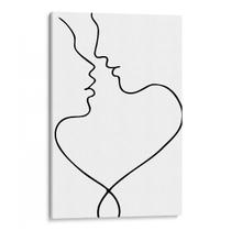 Quadro decorativo Casal Conectado Pelos Laços do Amor - Art Canvas
