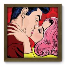 Quadro Decorativo - Casal Pop Art - 33cm x 33cm - 075qdvm