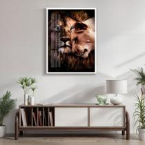 Quadro Decorativo Casal Rei 004 Moldura em Madeira com Vidro 40x60cm Quadro Decorativo Casal Rei 004 Moldura em Madeira com Vidro 40x60cm