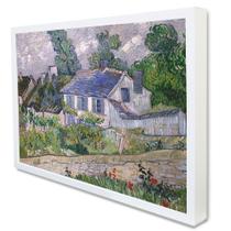 Quadro Decorativo Casas em Auvers - Van Gogh em Moldura Caixa Quadro Decorativo Casas em Auvers - Van Gogh em Moldura Caixa