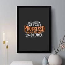 Quadro Decorativo Caso Ninguém Tenha Dito 45x34cm - com vidro