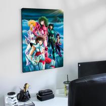 Quadro Decorativo Cavaleiros do ZodiacoMdf 27x20cm