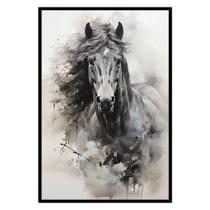 Quadro Decorativo Cavalo Aquarela Moldura Cx Alta 100x66 Titulo Moldura Preta Quadro Decorativo Cavalo Aquarela Moldura Cx Alta 100x66 Titulo Moldura Preta