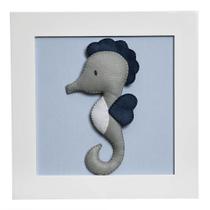 Quadro Decorativo Cavalo Marinho Quarto Bebê Infantil Menino Quadro Decorativo Cavalo Marinho Quarto Bebê Infantil Menino